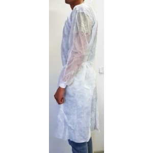 Jednokratni ogrtač za pacijente, nesterilni | 35 g/m2 | bijeli