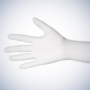 Pregledne lateks rukavice s puderom | bijele | jednokratne | pakiranje 100 komada | M veličina